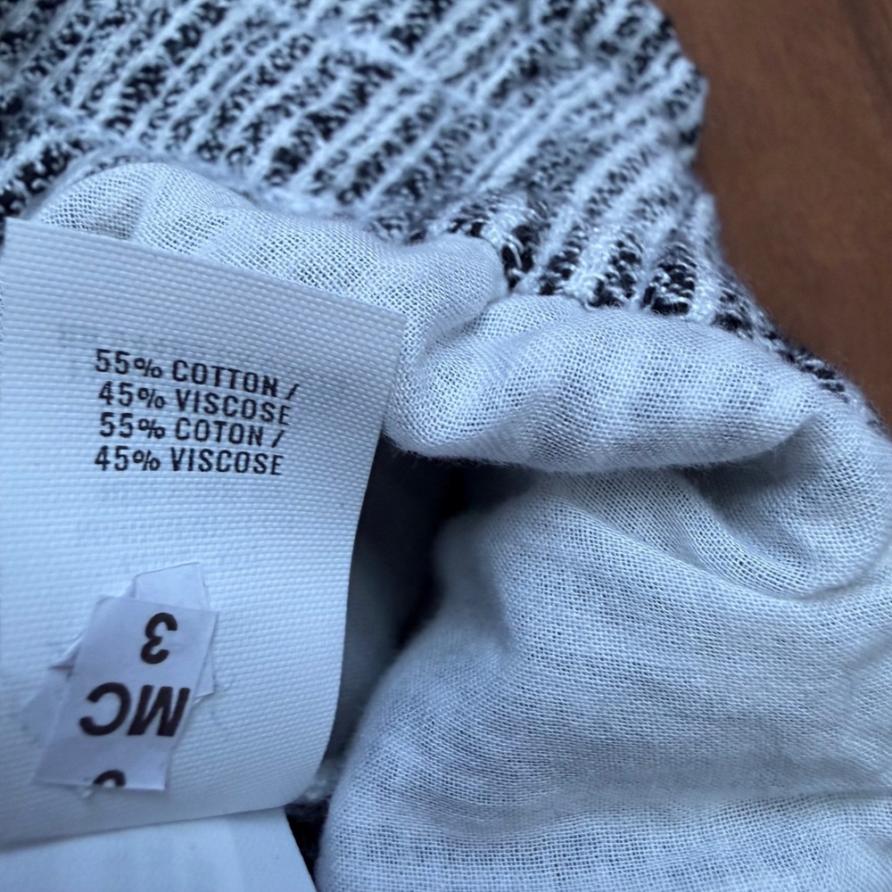 Aerie Womens Wide Leg Striped Beach Pants Black White Drawstring Raw Hem L NWT - Picture 9 of 11